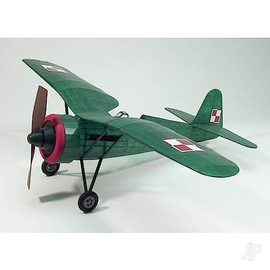 Dumas PZLP11 Wingspan 762 mm Scale Rubber Powered Flying Model
