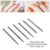 6pcs Cuticle Clean Nail Drill Bits Set Dead Skin Removal