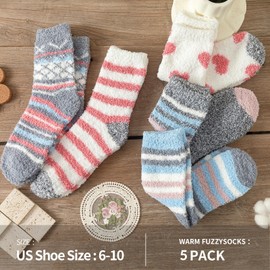 Nimalpal Fuzzy Socks for Women - Fuzzy Socks Fluffy Socks Cozy Socks Slipper Socks for Women, Winter Socks Womens Fuzzy Socks Super Soft Comfort of Coral Fleece