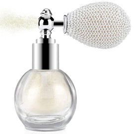 Dazyteai Highlighter Powder Spray,Glitter High Gloss Powder,Shimmer Sparkle Powder Makeup Spray, for Face Body Cosmetic (1#Pearl White)