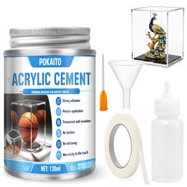 POKAITO Acrylic Cement with Applicator Bottle, Seamless Bond Acrylic Sheet