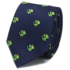 MENDEPOT - Corbata con diseño de dragón con caja verde