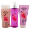 BODY FANTASIES JAPANESE CHERRY BLOSSOM WOMENS 3 PC SET *DISTRESSED