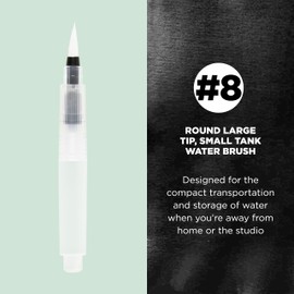 SAKURA Koi Water Color Brush 4-ml Tank, Large Round Brush 38552