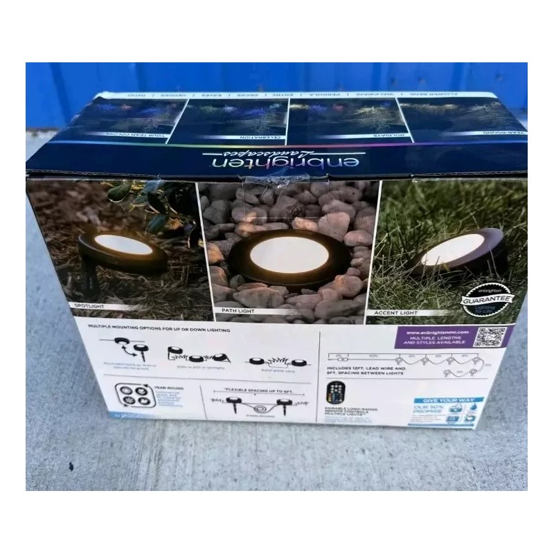ENBRIGHTEN Seasons Landscape Lights, 40 ft. , 6 LED COLOR