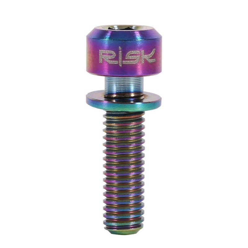 6 Pieces Bicycle Stem Screws, Titanium Alloy Bicycle Hex Cone