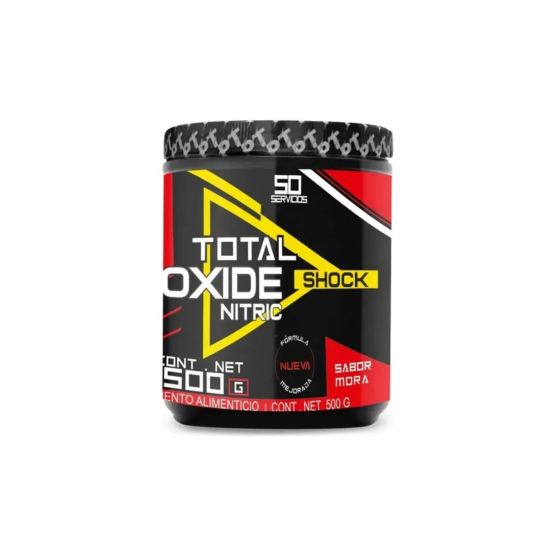 Óxido Nítrico Total 500gr 100 Servicios Pre Entreno