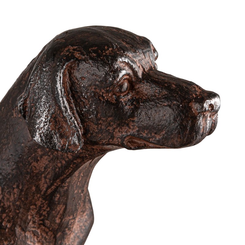 Creative Co-Op 2-Piece Resin Dog Bookends, Black