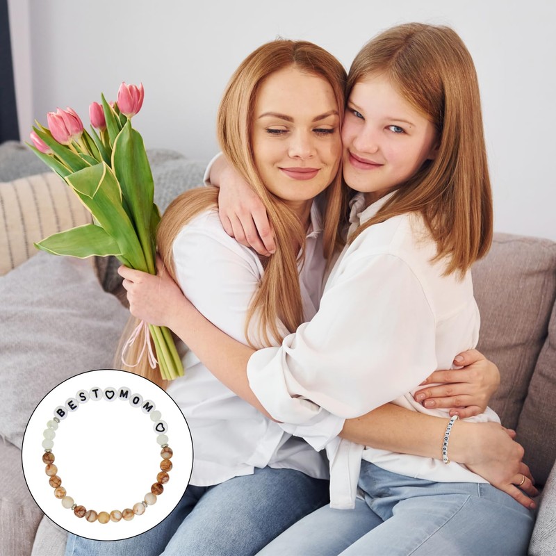 CHEERYMAGIC Gifts for Mum, Beaded Bracelet Gifts for Women Best