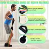 Resistance Bands Set with Yellow Handles, Exercise/Workout/Fitness Bands with Door