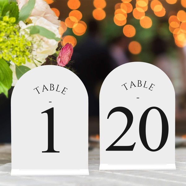 JOYIT JOYIT Arch Wedding Table Numbers 1-20 with Stands C