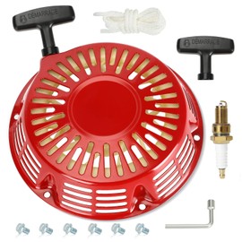 XIKOBY GX390 GX340 Pull Start Recoil Starter Assembly for GX610 GX620 11HP 13HP Predator 389cc 420cc 439cc 459cc Engine Pressure Washer Generator Mower Part Replace 28400-ZE3-W01ZA with Pull Cord Rope