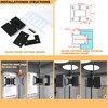 Alise Glass Shower Door Hinges, 180 Degree Shower Door Hinges