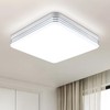 VIPMOON 9 Inch Led Ceiling Light, 36W 3240lm Square Silver