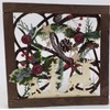 30cm LED Pre-Lit Decorated with Leaves Pine Cones Berries 3D