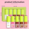 EONFAVE Lip gloss set, 5 pieces lip oil set, nourishing