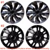 Unbranded 15 Inch Black Wheel Covers Snap On Full Hub