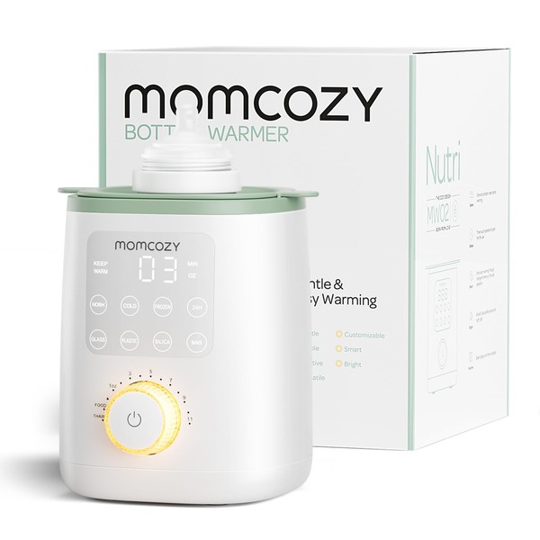 Momcozy Retain Nutrients Bottle Warmer, 9-in-1 Baby Bottle Warmer with