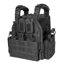 BOMTURN 1000D Tactical Vest for Men Quick Release Modular Vest Adjustable Airsoft Vest Outdoor