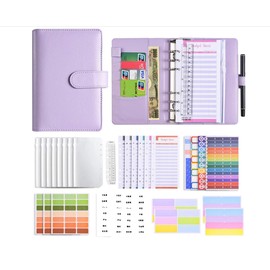 Household Book, Bagging, Budget Control, Binder, Household Book, Baggage Book, (Purple)