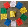 Tibetan Prayer Flags. 100% Cotton Lungta 7 Inches, 50 Pcs