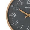 PRIM Grey Wooden Wall Clock Wall Clock Will Satisfy Everyone,