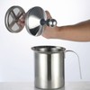 400cc Manual Milk Creamer Frother Double Layer Filter Stainless Steel