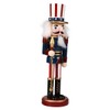 Veemoon 1 Piece Christmas Wooden Nutcracker Soldier Wooden Hand-Painted Soldier