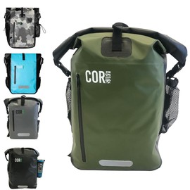 COR Surf 100% Waterproof Heavy Duty Backpack And Dry Backpack For Swimming, Boating Or Kayaking, Roll-top Design With Sonically Welded Seams And Padded Laptop Sleeve (40L, 21 x 15 x 8 Inches)