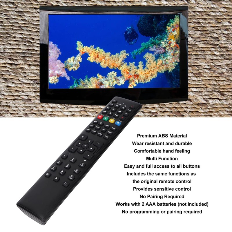 CYSFETENA RC1208 Replacement TV Remote Control Compatible with MD20255, MD20294,