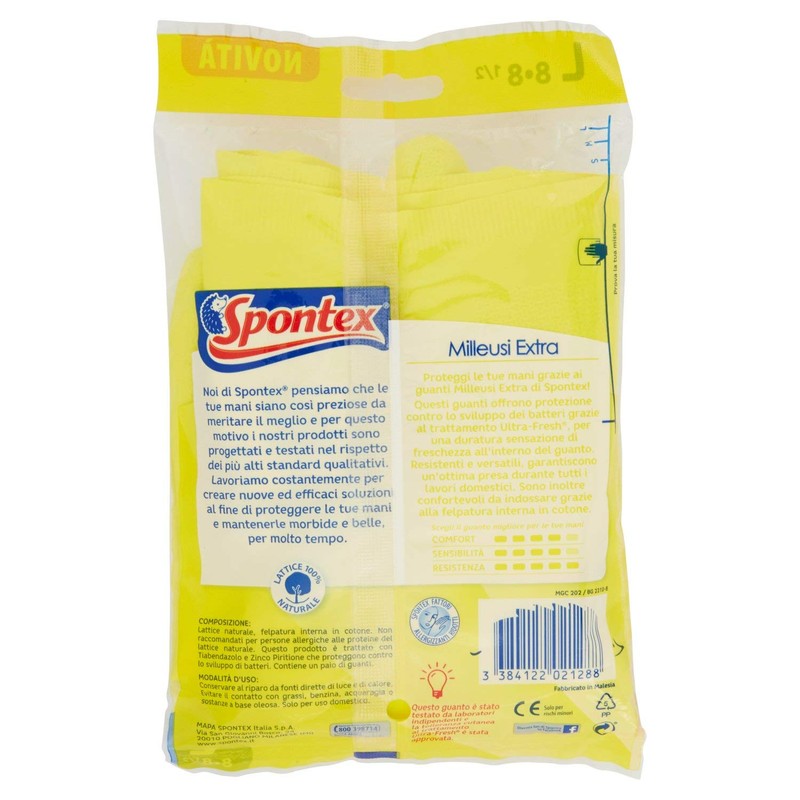 Spontex Milleusi Yellow Complete Wash, Size L