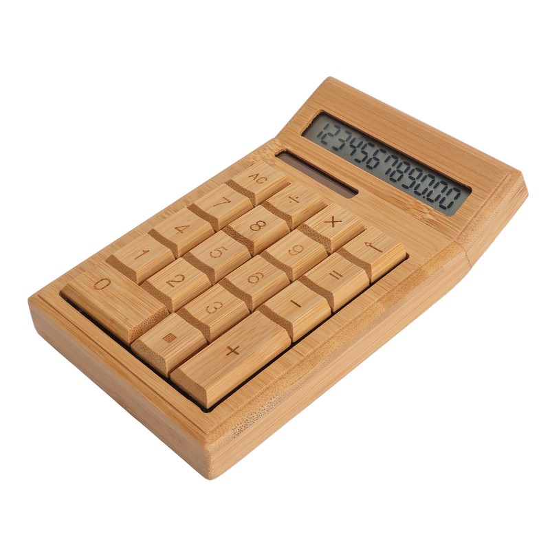 CS19 Solar Calculator Solar Battery Dual Power 12 Digit LCD