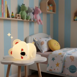 AVACOM Koala Night Light for Nursery - 3 Color Changing Dimmable Baby Night Lamp, Rechargeable Touch Control with Timer, Soft Silicone Breastfeeding Nightlight for Kids, Infants, Toddlers