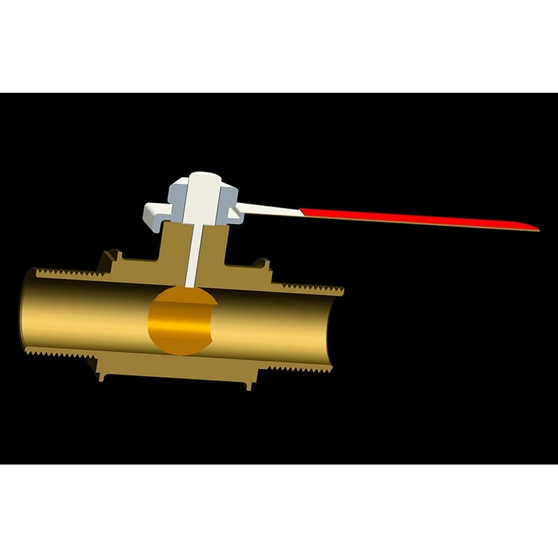 Ball Valve Brass G 1/2" Threaded x G 1/2" Threaded