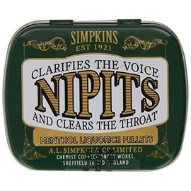 Simpkins Nipits Menthol Liquorice Pellets x 6 Packs by Simpkins