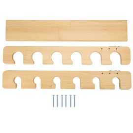 Fishing Rod Storage Rack Holder Pole Bracket WallMounted 6 Position Bamboo Showing Stand