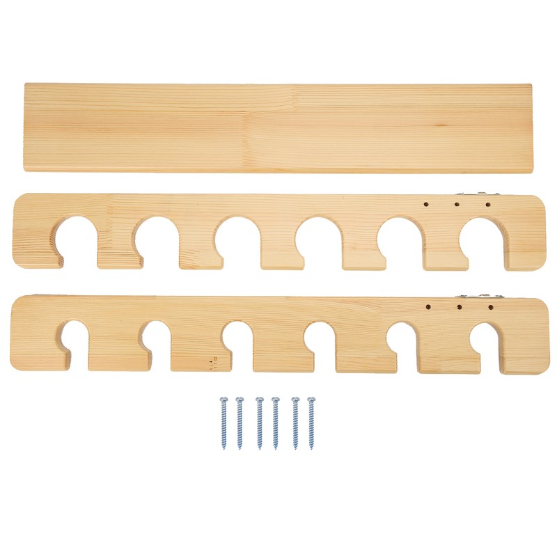 Fishing Rod Storage Rack Holder Pole Bracket WallMounted 6 Position