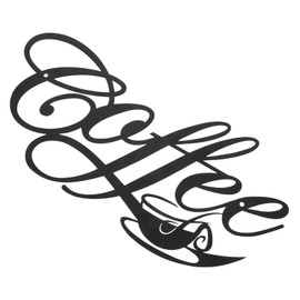 FOMIYES Colgante De Café De Metal Placa De Café De Metal Señal De Barra De Café De Metal Signo De Letras De Café Decoración De Café Letrero De Pared De Palabras Planchar Accesorios Carta