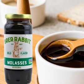 Brer Rabbit Molasses - Blackstrap, Mild Flavor, and Full Flavor - 3 Pack in 12 Ounce Glass Jars Bundled by Louisiana Pantry (Mild Flavor)