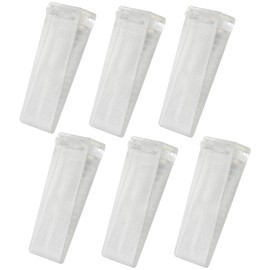 Door Wedge Rubber, Door Wedges Non-Slip Rubber, Pack of 6 Door Stopper Wedges, Non-Toxic and Odourless, Rubber Door Stopper for All Hard Floors, Balcony Door, Bathroom, Bedroom Door