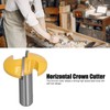Horizontal Crown Router Bit，1/4 Inch Shank Crown Cap Molding Router