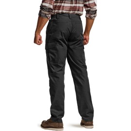CQR Men's Winter Tactical Cargo Pants, Thermal Fleece Lined Outdoor Snow Ski Hiking Work, Ouray Black, 38W x 32L