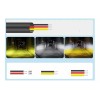 yuqing.fc Par Faros De Lupa Luz Led Spot Doble Color