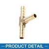A ABSOPRO Brass Hose Barb Fitting 6mm 3 Way Tee