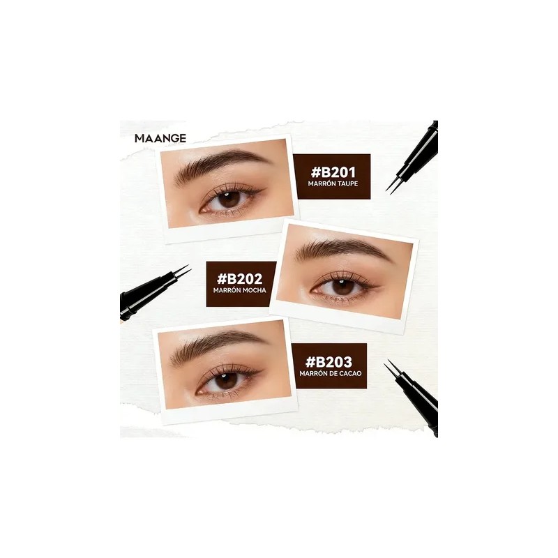Lapiz Para Cejas,Delineador de Cejas LíQuido,Efecto 3D Waterproof,Natural Lapiz De