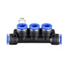 sourcing map Plastic Inline Manifold Union Push to Connect Tube
