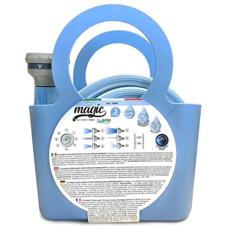 Magic Blue Hose 10 Meters Garden Stretch Non Toxic Irrigation