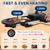 Zorpupoa Electric Hot Pot with Grill, 2200W Shabu Shabu Korean