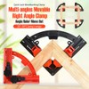 Eewudwok Multi Angle Degree Corner Clamps, Adjustable 30-90 Degrees Sawing