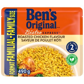 BEN'S ORIGINAL BISTRO EXPRESS Family Size Roasted Chicken Flavour Rice Side Dish, 490g pouch